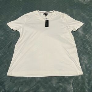 Banana Republic Men's White Short Sleeve Tee‎